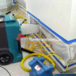 Inject Dry hoses along the base of a wall