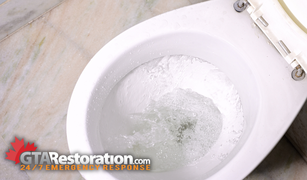 Clean toilet after a client got black mold cleaned in toilet