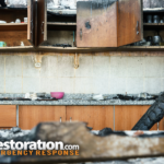 Fire Damage In A Kitchen After A House Fire