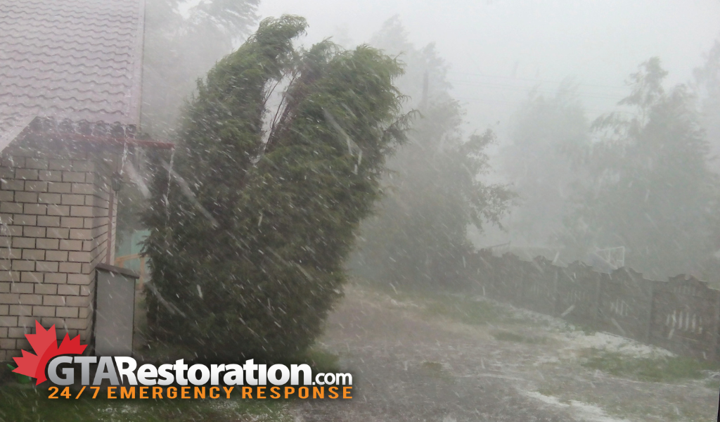 Hail storm in toronto