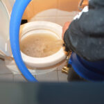 commercial toilet flood damage