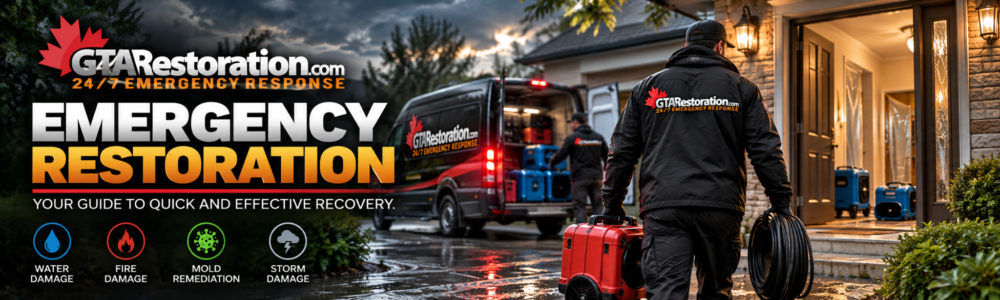 24/7 emergency property restoration for water, fire, mould and storm damage in Toronto and the GTA