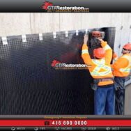 Platon Waterproofing Membrane Installation