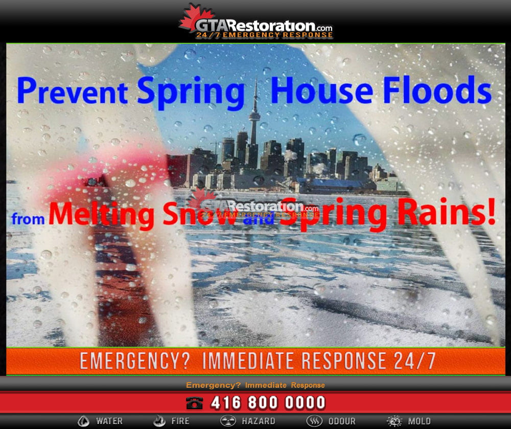 Prevent Spring House Flood from Melting Snow and Spring Rains