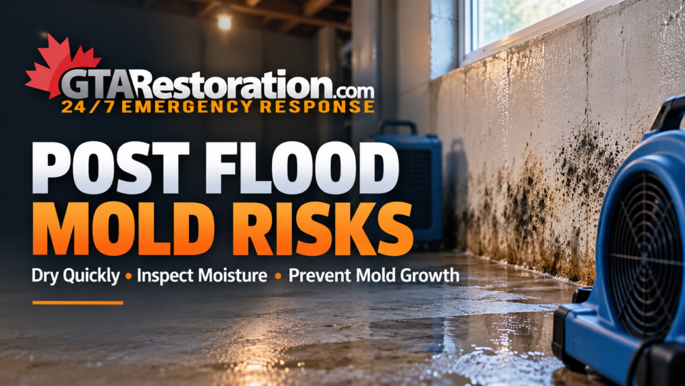 Post Flood Mold Risks Restoration Guide Post flood mold risks after water damage and basement flooding
