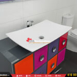 New sink and faucet installation