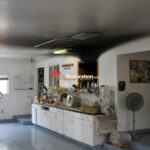 Smoke staining on ceiling after property fire