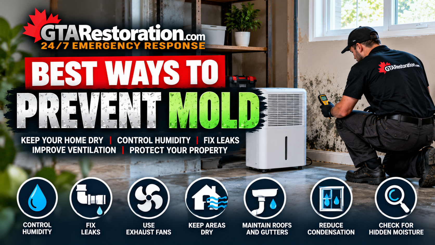 Best ways to prevent mold with moisture control and home maintenance