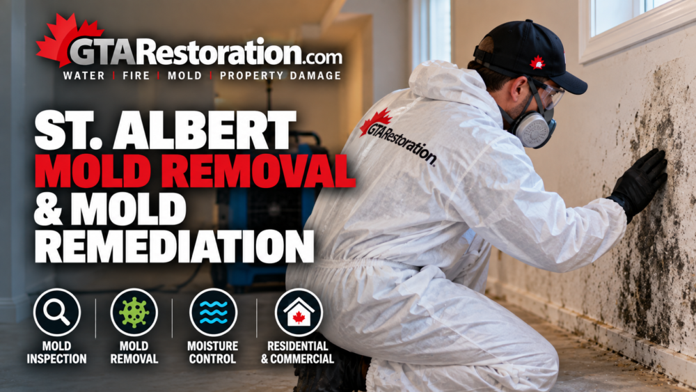 Mold removal St Albert inspection remediation and moisture control, St. Albert Mold Remediation Banner