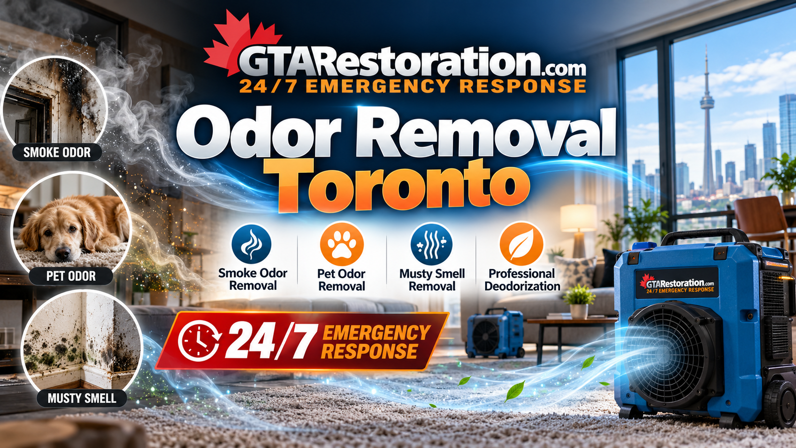 Odor Removal Toronto professional smoke and odour removal service