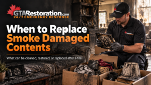 When To Replace Smoke Damaged Contents