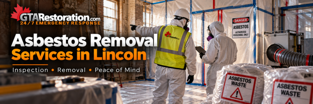 Asbestos abatement Lincoln with trained technicians, containment, inspection and professional removal service