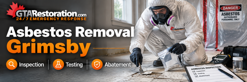 Professional asbestos removal Grimsby with containment, protective equipment and HEPA filtration