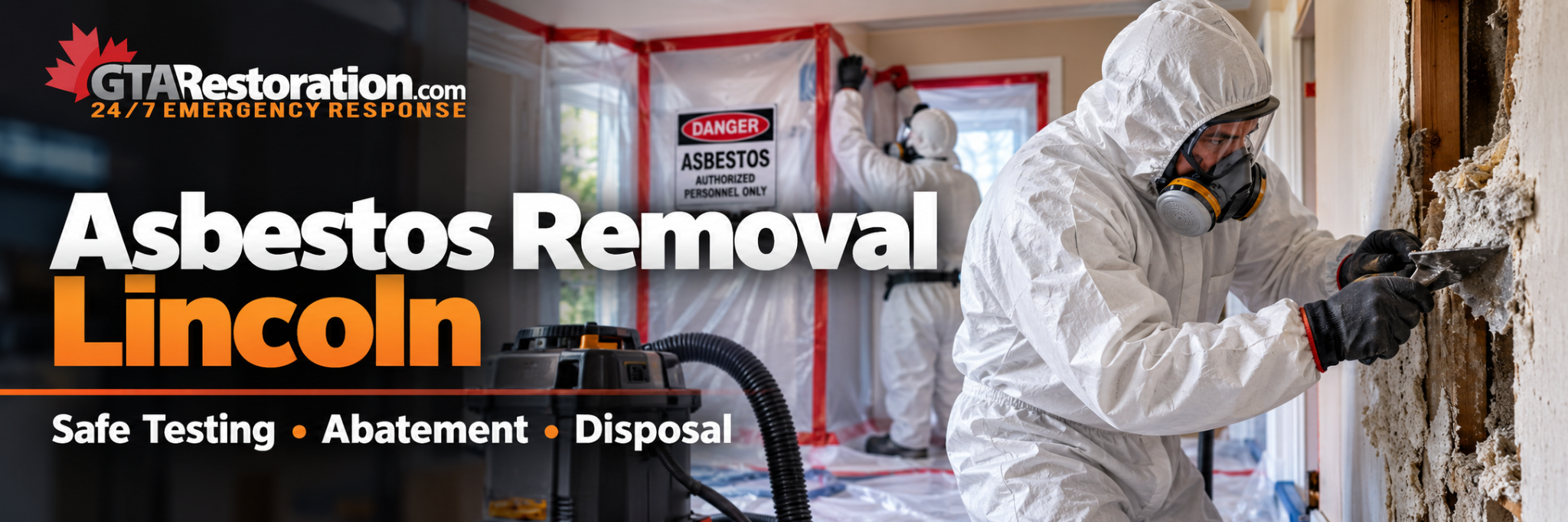 Asbestos Removal Lincoln testing, containment and professional abatement service