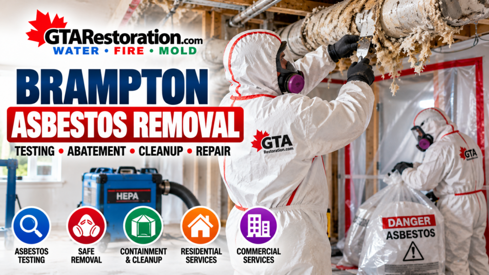 Brampton Asbestos Removal Testing Abatement Cleanup, Brampton asbestos removal with testing, abatement, containment, cleanup and residential or commercial service Brampton Asbestos Removal inspection and safe asbestos removal work