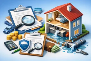 Burst Pipe Insurance Claim Example for Homeowners