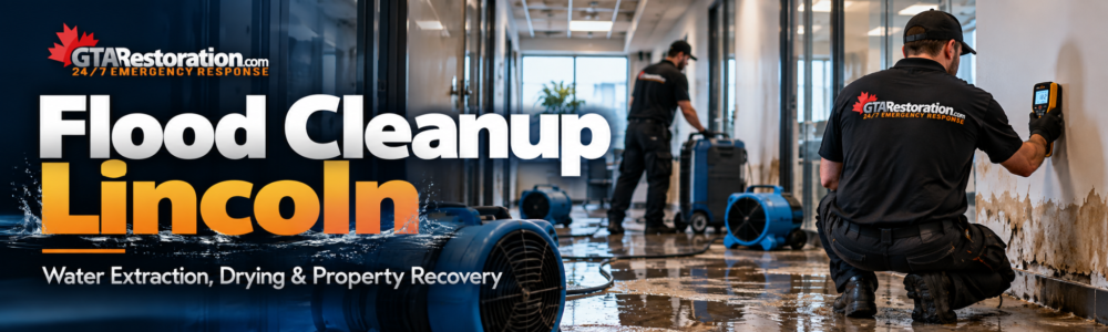 Commercial Flood Cleanup Lincoln Commercial flood cleanup Lincoln with water extraction, moisture inspection, drying equipment and property recovery
