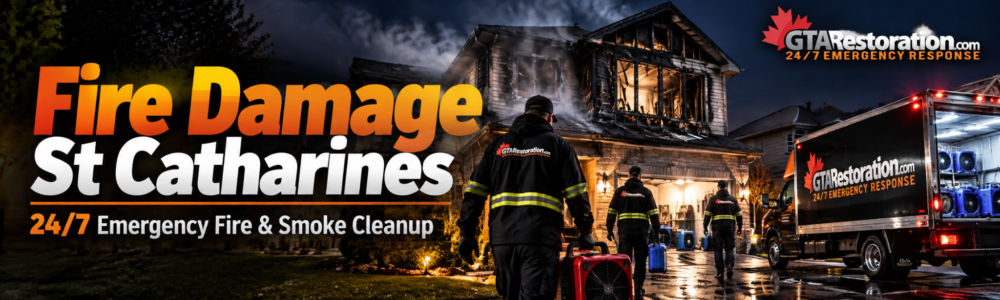 Emergency fire restoration St Catharines with 24/7 response, smoke cleanup and residential fire damage restoration