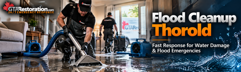 Emergency Flood Restoration Thorold Emergency flood restoration Thorold with professional water damage cleanup, drying equipment and fast response