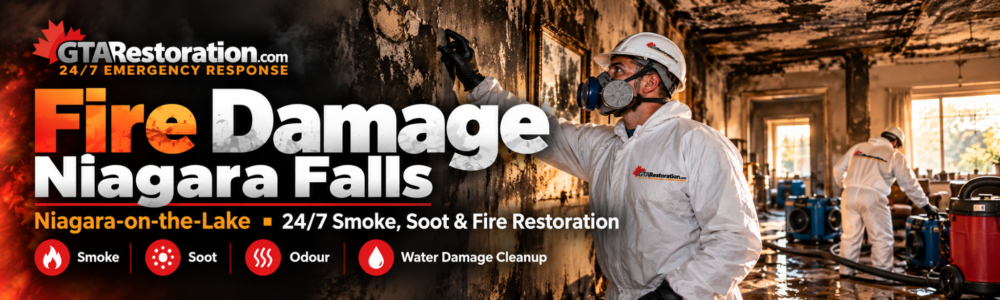 Fire Damage Niagara Falls smoke, soot and property restoration service