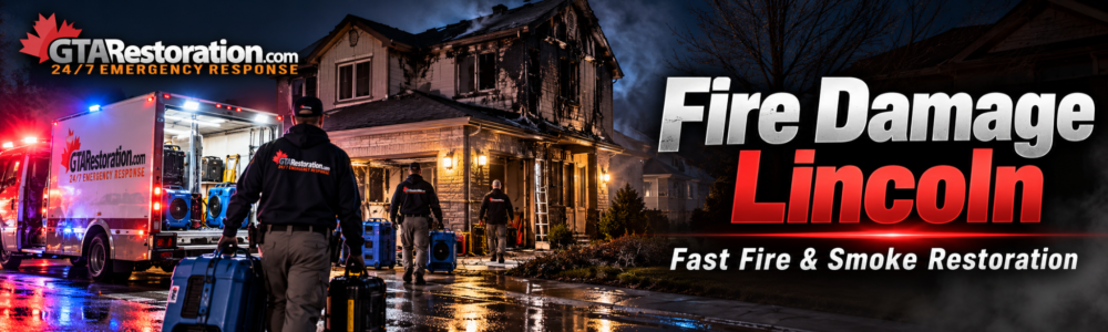 Fire restoration Lincoln with emergency response, smoke cleanup, drying equipment and property restoration