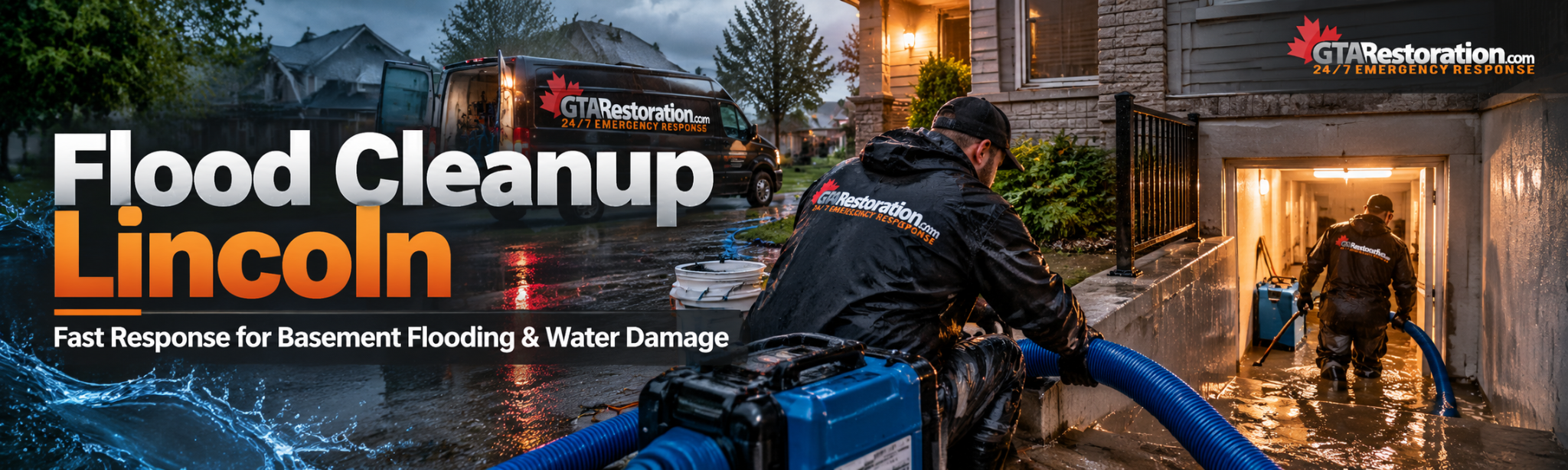 Flood Cleanup Lincoln water extraction, structural drying and restoration service