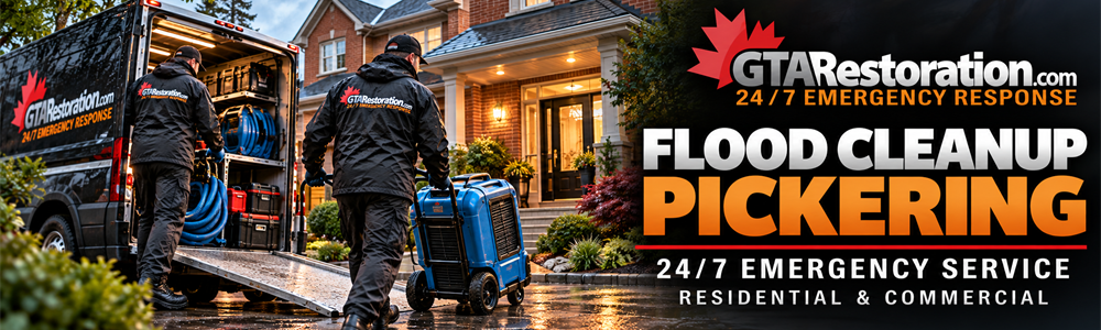 Water Damage Pickering flood cleanup and water removal service