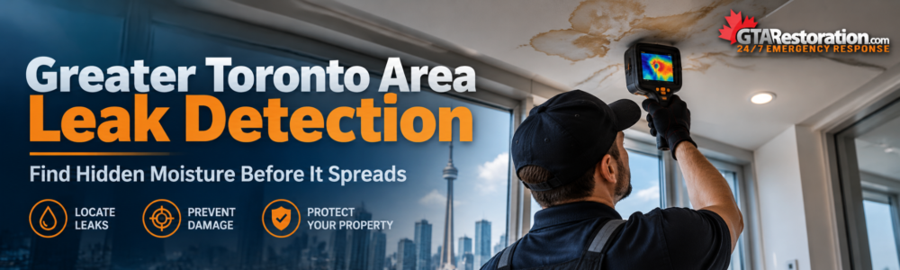 Greater Toronto Area leak detection with thermal imaging for hidden ceiling moisture and water damage