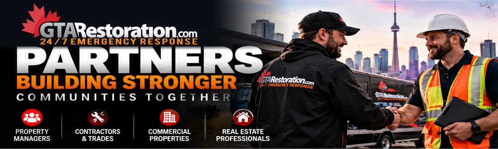 GTA Restoration partners meeting a contractor in Toronto