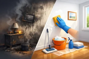How to Clean Smoke Damaged Walls After a Fire