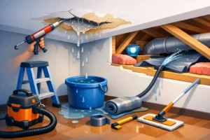 How to Stop Ceiling Leak Damage Fast
