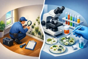 Mold Inspection vs Mold Testing Explained