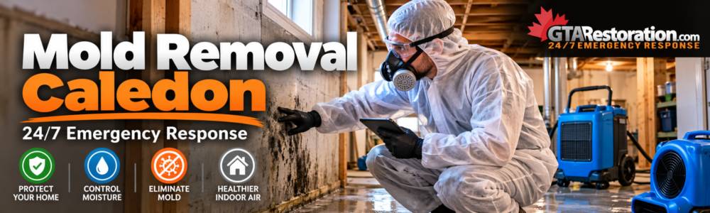 Mold Removal Caledon 24/7 response with professional inspection, cleanup and moisture assessment