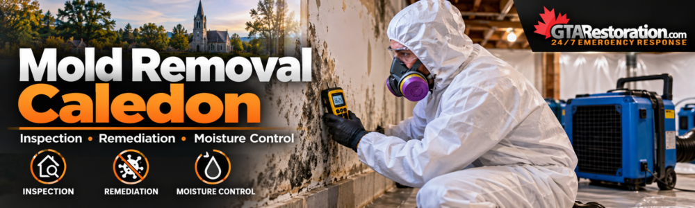 Mold Removal Caledon inspection, remediation and moisture control by GTA Restoration