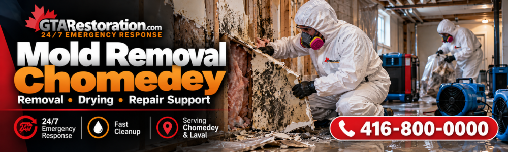 Professional mold remediation in Chomedey with damaged material removal, drying and repair support. Mold Removal Chomedey remediation with damaged material removal, drying and repair support