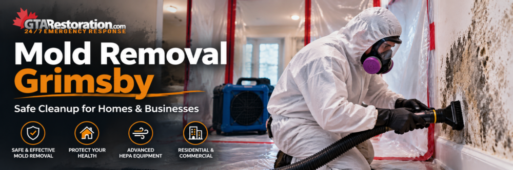 Mold Removal Grimsby safe cleanup with containment and HEPA equipment