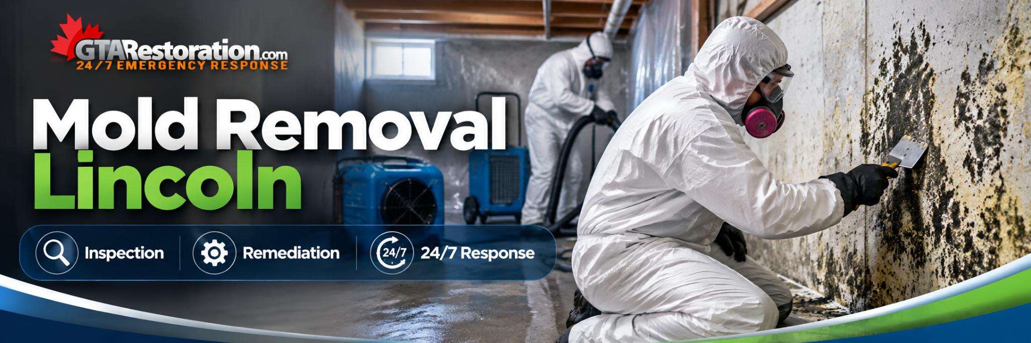 Mold Removal Lincoln inspection, remediation and moisture control service