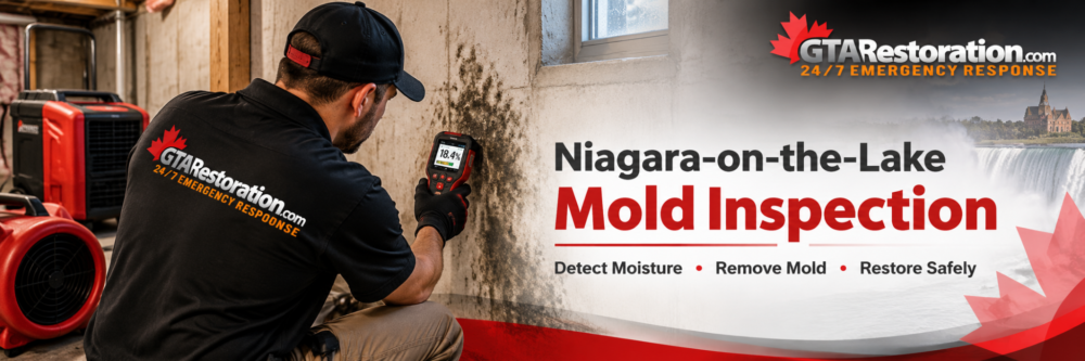 Niagara-on-the-Lake mold removal and inspection with moisture detection and professional cleanup