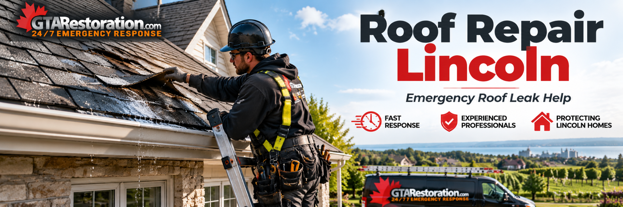 Roof Repair Lincoln for roof leaks, storm damage and emergency roofing problems