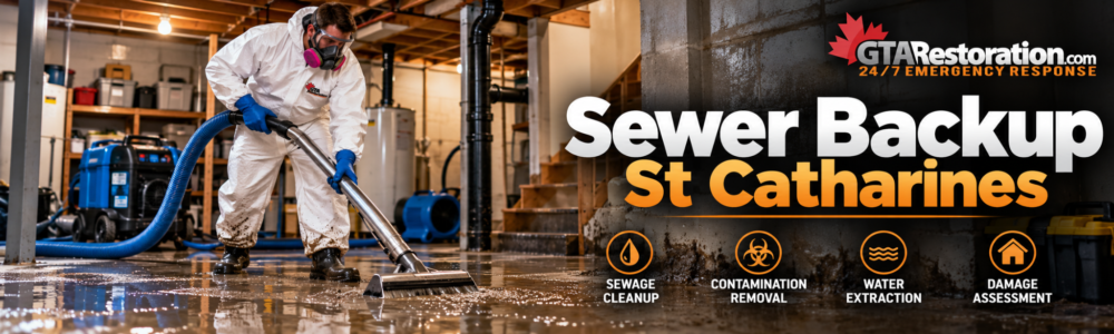 Sewer Backup St Catharines sewage cleanup service