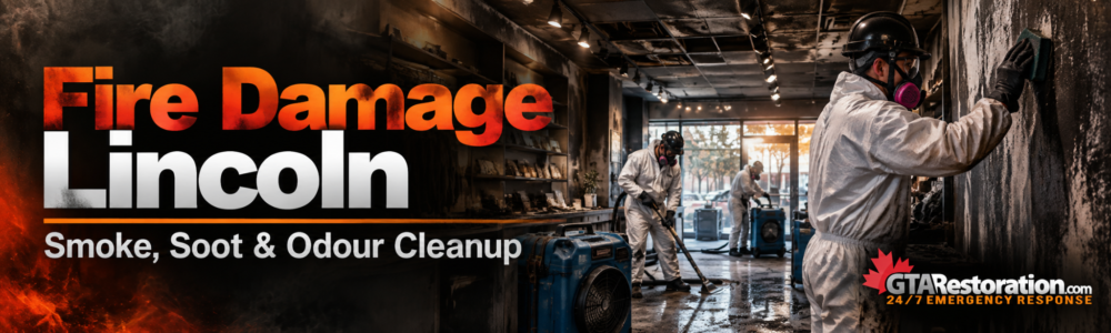 Fire Damage Lincoln with professional smoke, soot and odour cleanup for residential and commercial properties