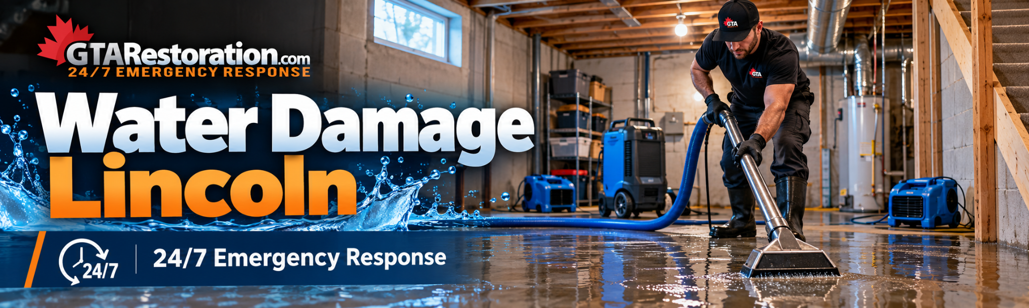 Water Damage Lincoln water extraction, structural drying and restoration service