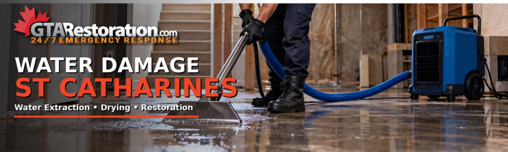 Water Damage St Catharines professional water extraction and basement cleanup