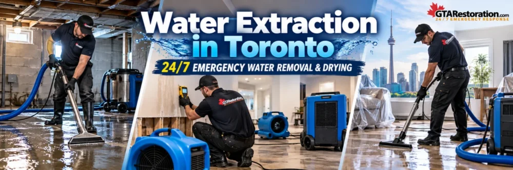 Water Extraction in Toronto emergency water removal and drying