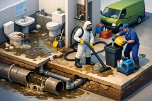 Who Handles Sewage Cleanup After a Backup?